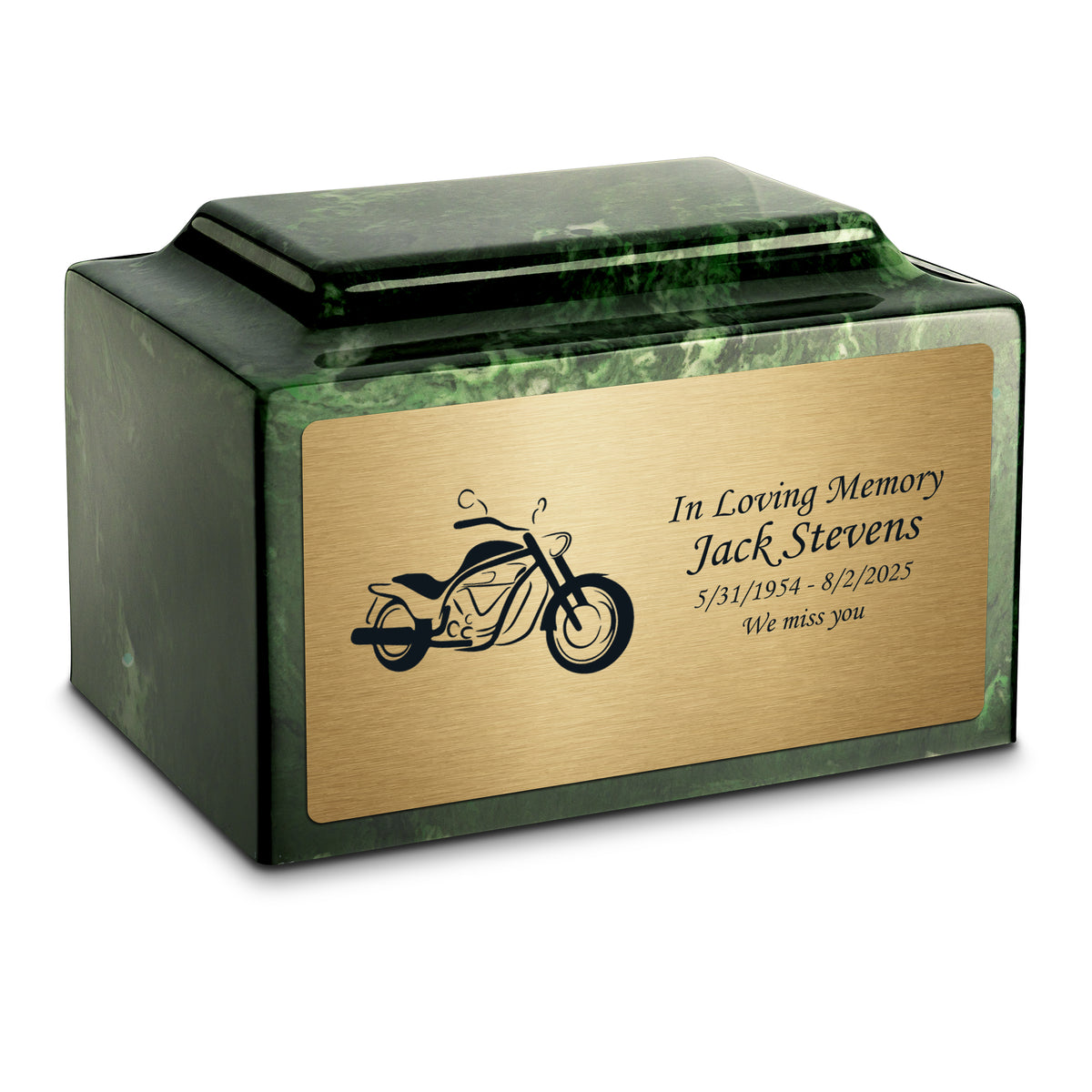 Adult Legacy Motorcycle Cultured Marble Urns by MacKenzie