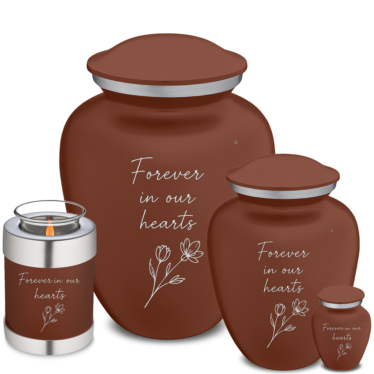 Adult Embrace Earth Handwritten Cremation Urn