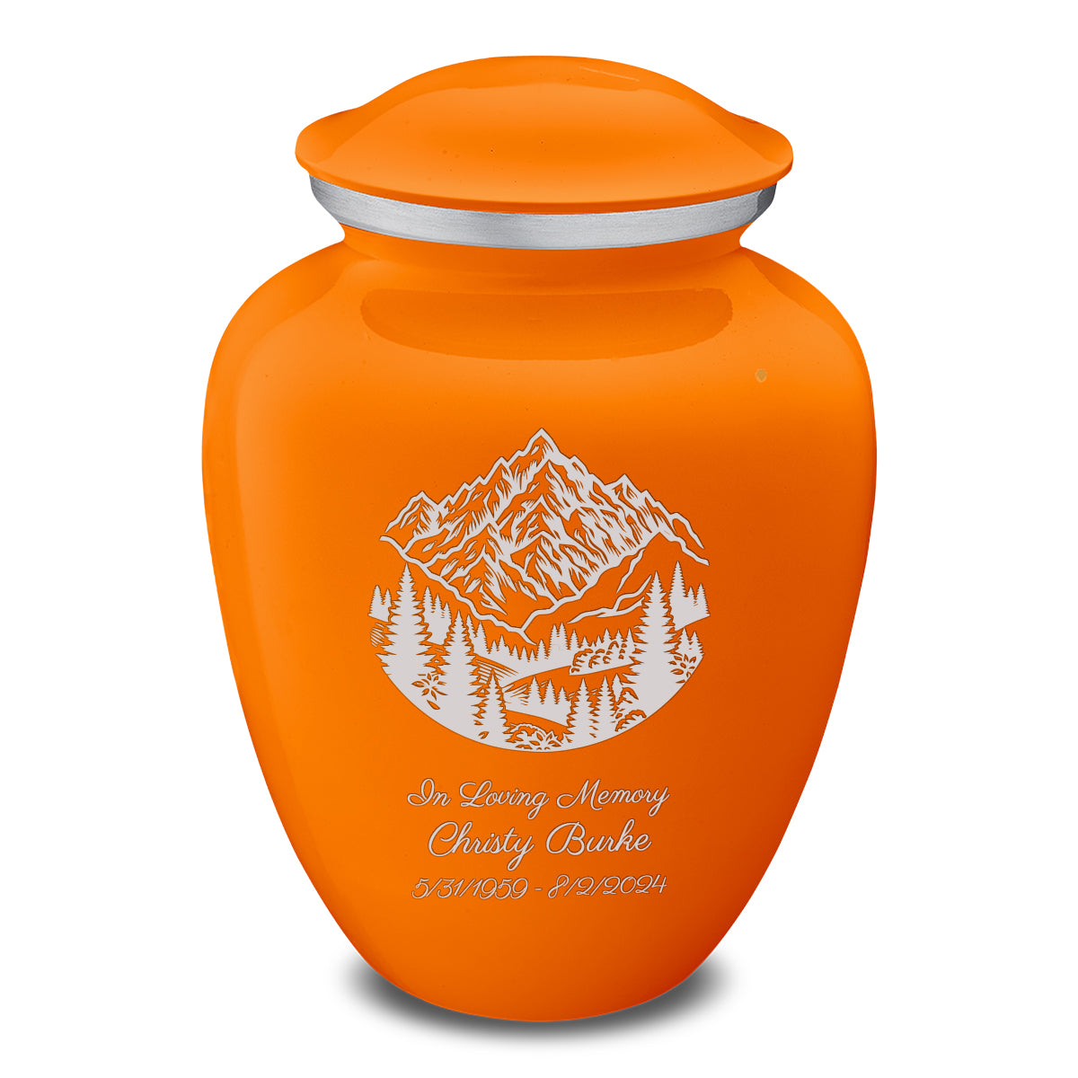 Adult Embrace Burnt Orange Rocky Mountains Cremation Urn