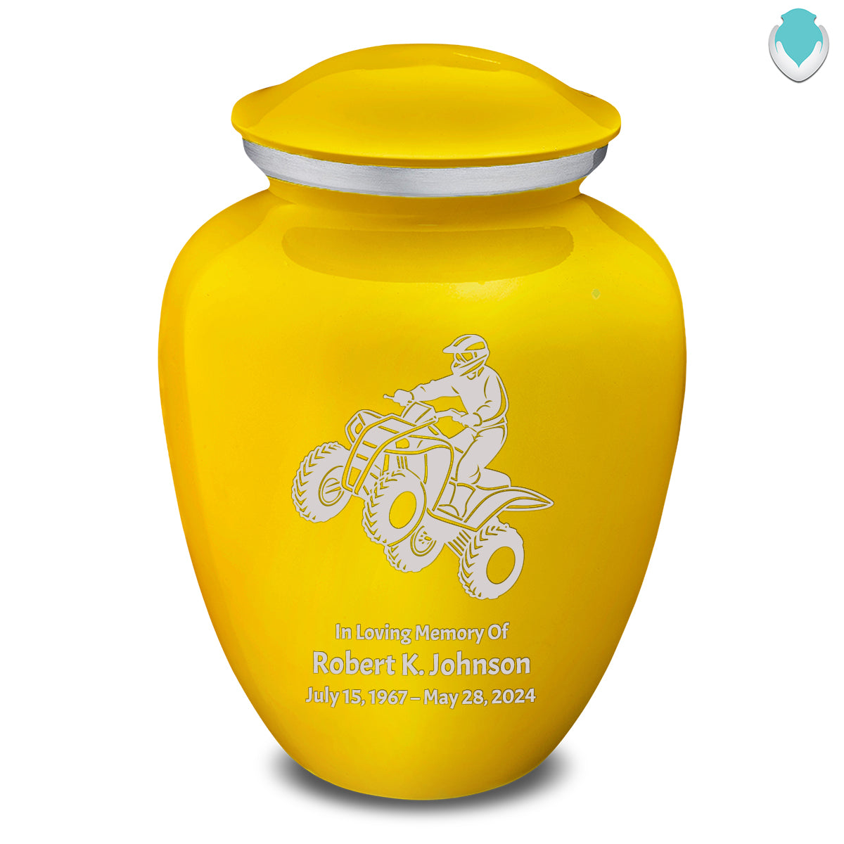 Adult Embrace Yellow ATV Cremation Urn