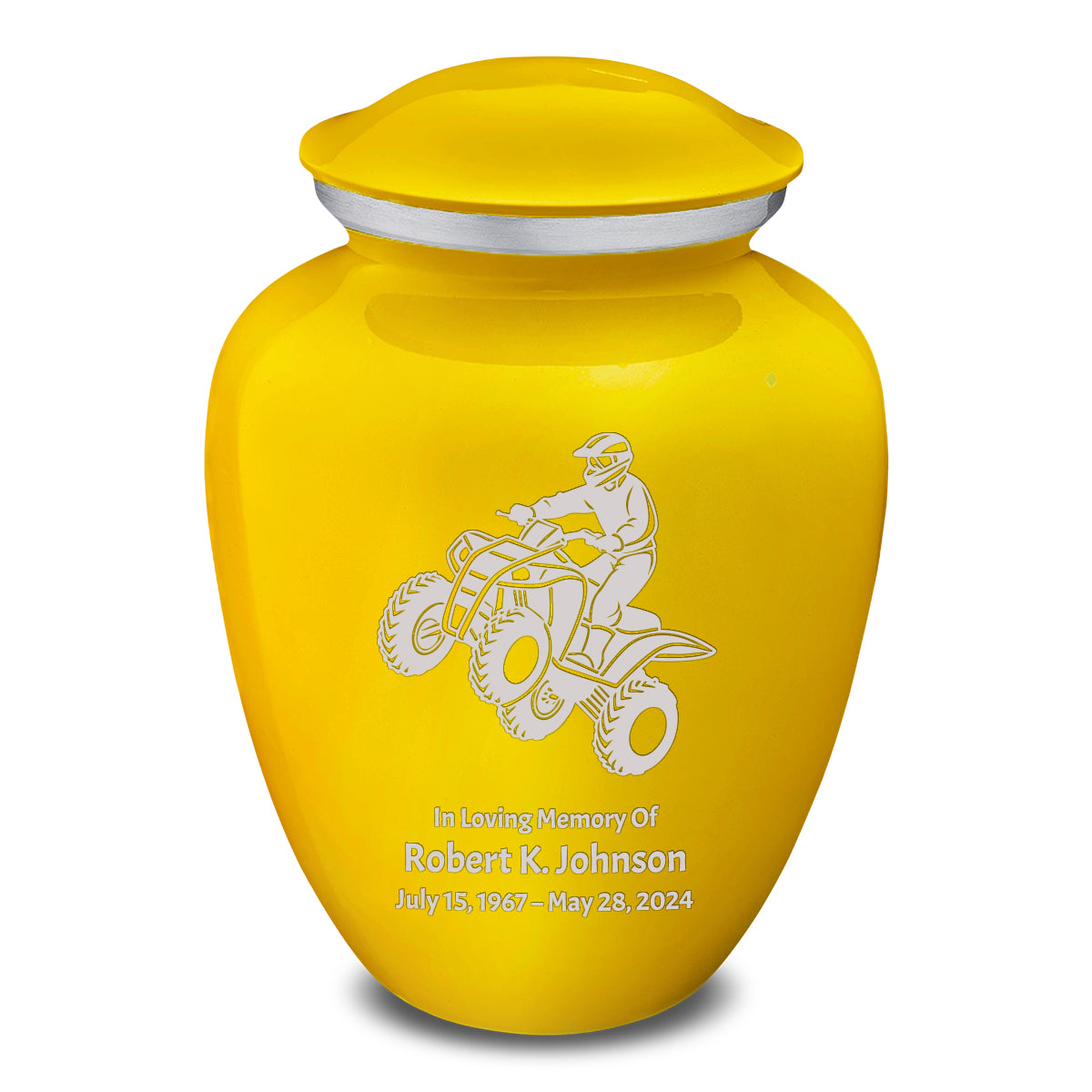 Adult Embrace Yellow ATV Cremation Urn
