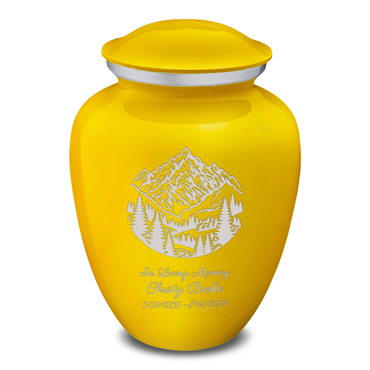 Adult Embrace Yellow Rocky Mountains Cremation Urn