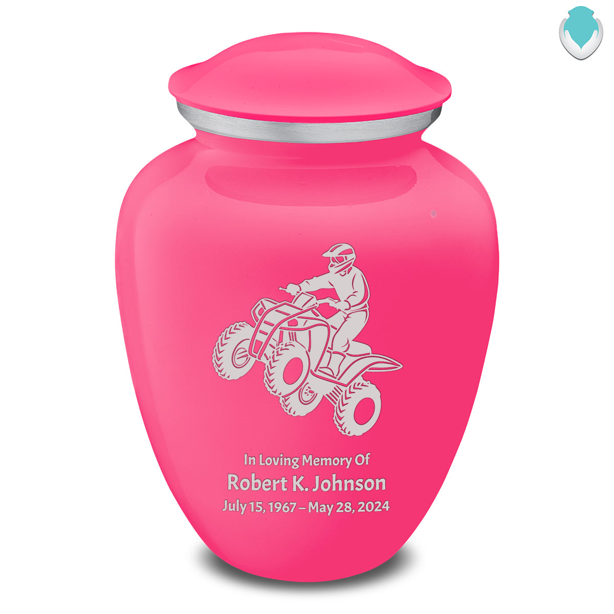 Adult Embrace Bright Pink ATV Cremation Urn