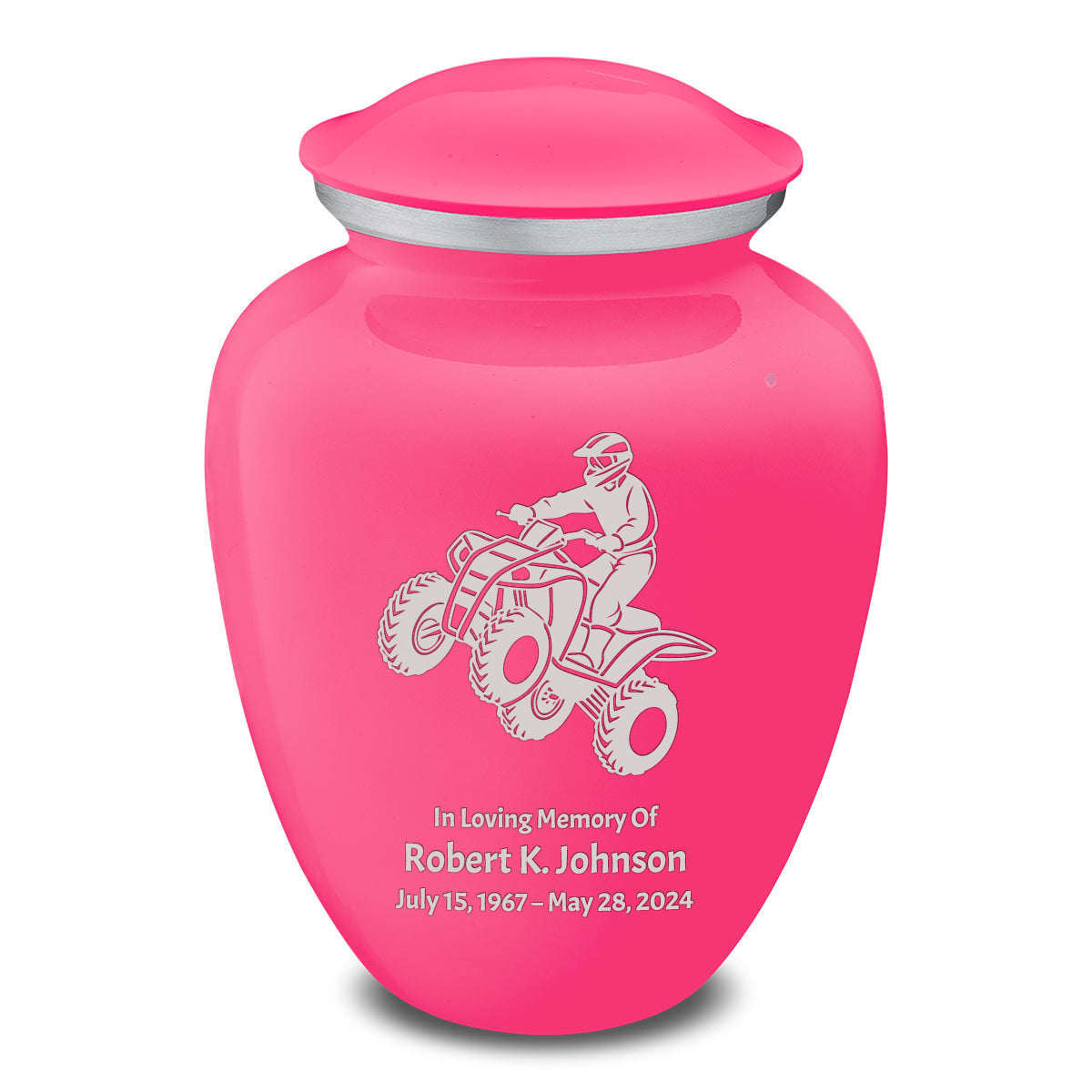 Adult Embrace Bright Pink ATV Cremation Urn