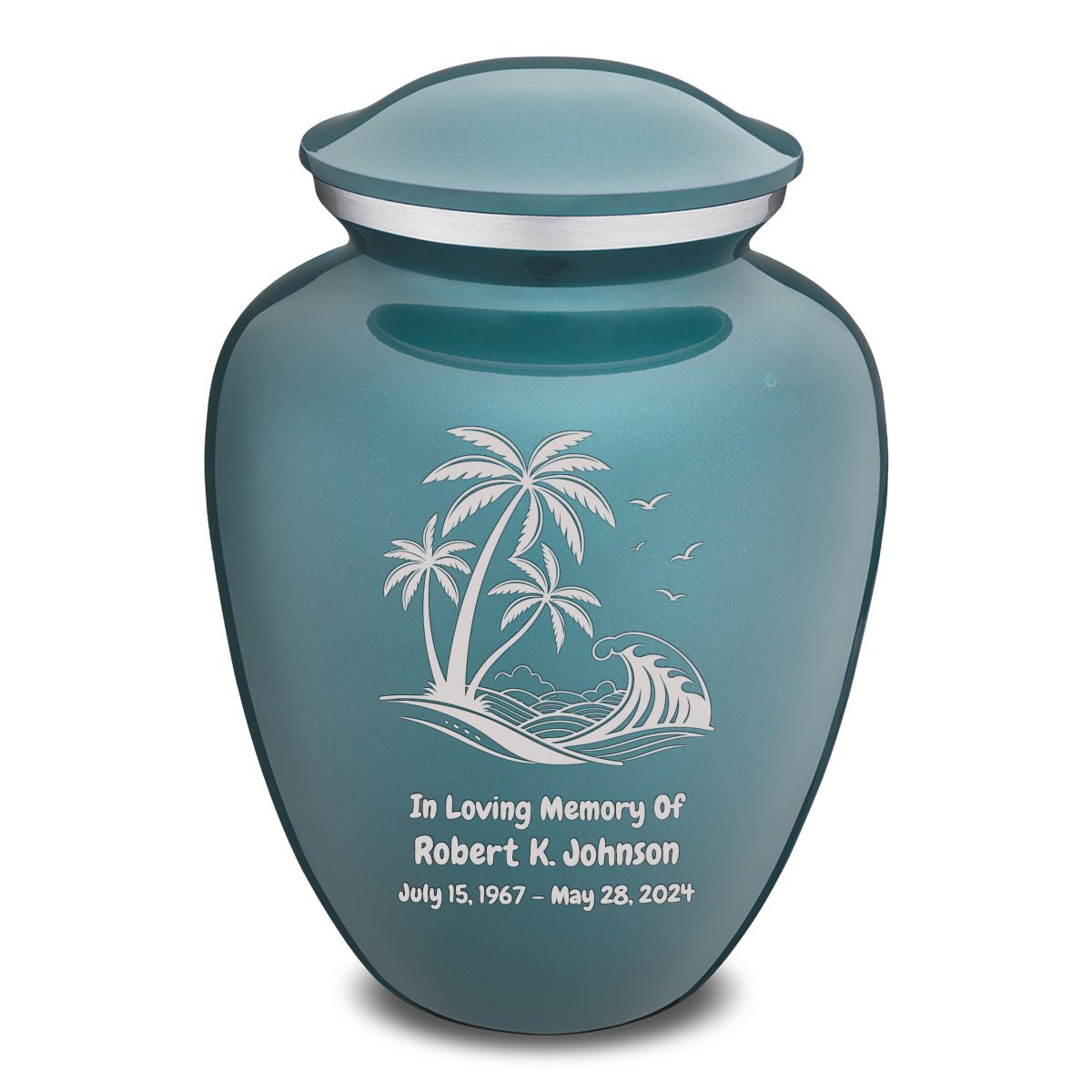 Adult Embrace Teal Palm Beach Cremation Urn