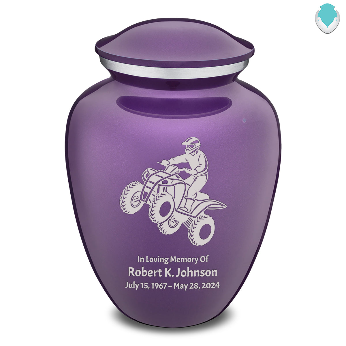 Adult Embrace Purple ATV Cremation Urn