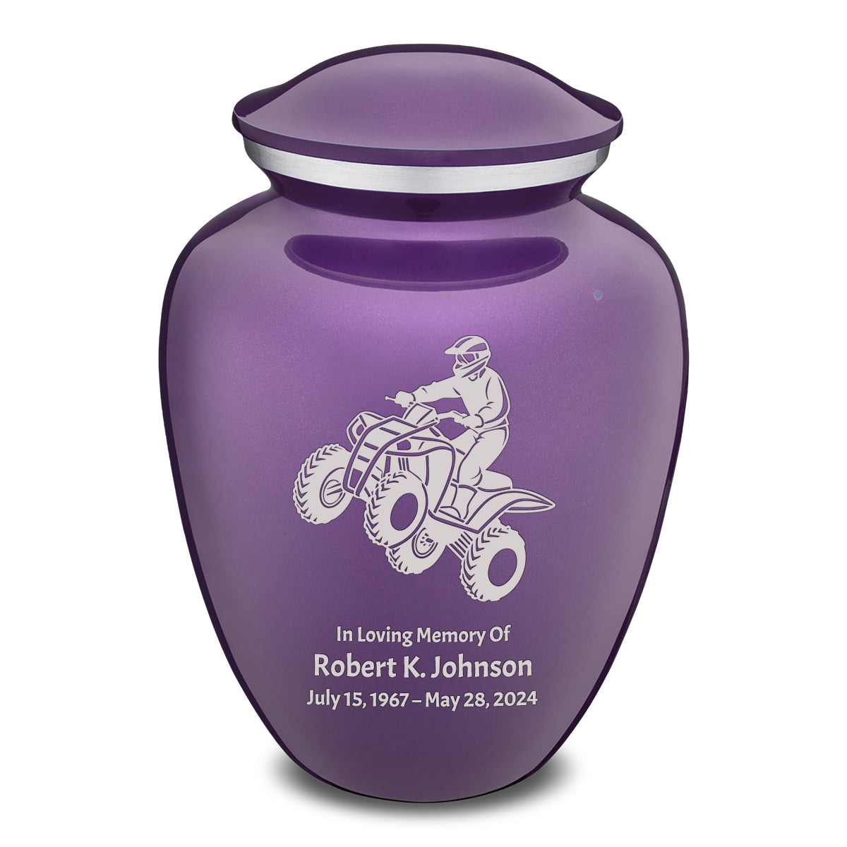 Adult Embrace Purple ATV Cremation Urn