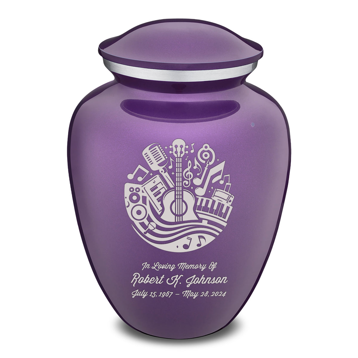 Adult Embrace Purple Music Cremation Urn