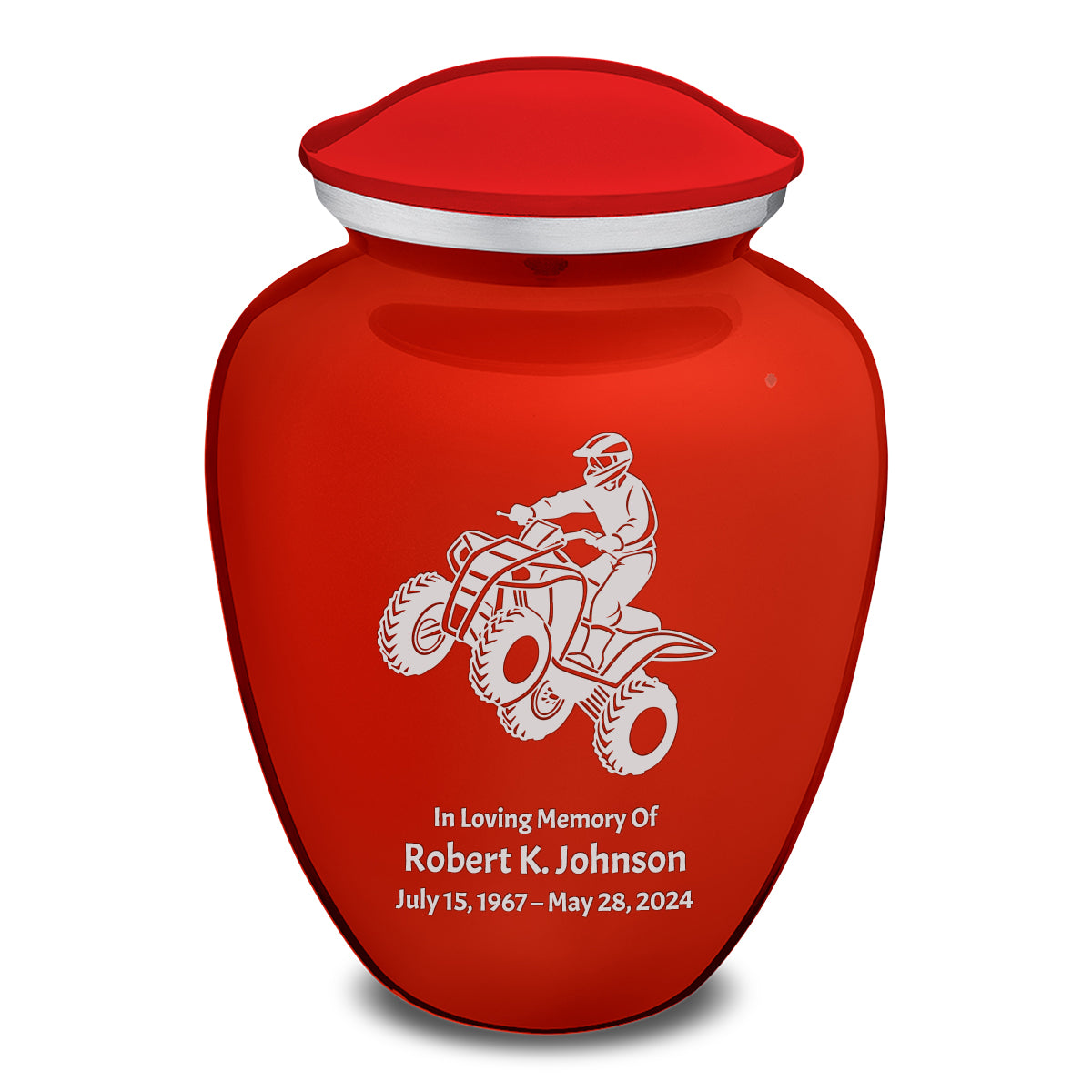 Adult Embrace Bright Red ATV Cremation Urn