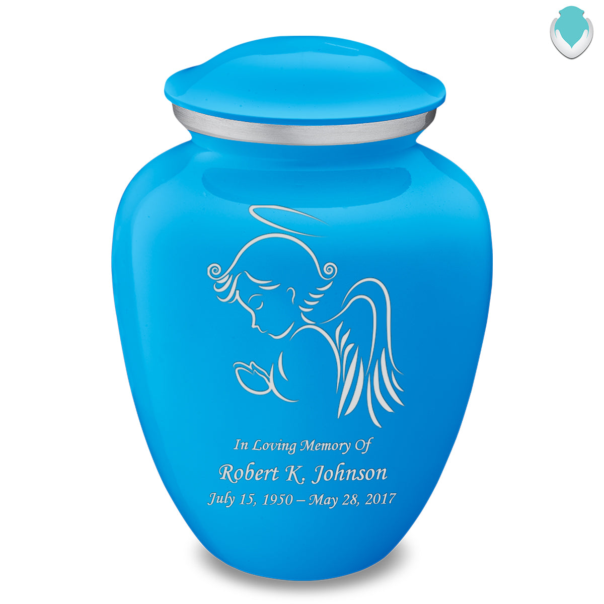 Adult Embrace Racing Blue Angel Cremation Urn