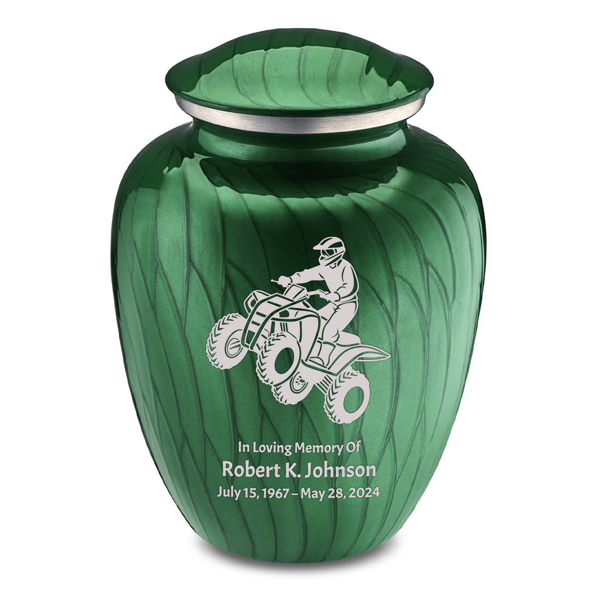 Adult Embrace Pearl Green ATV Cremation Urn