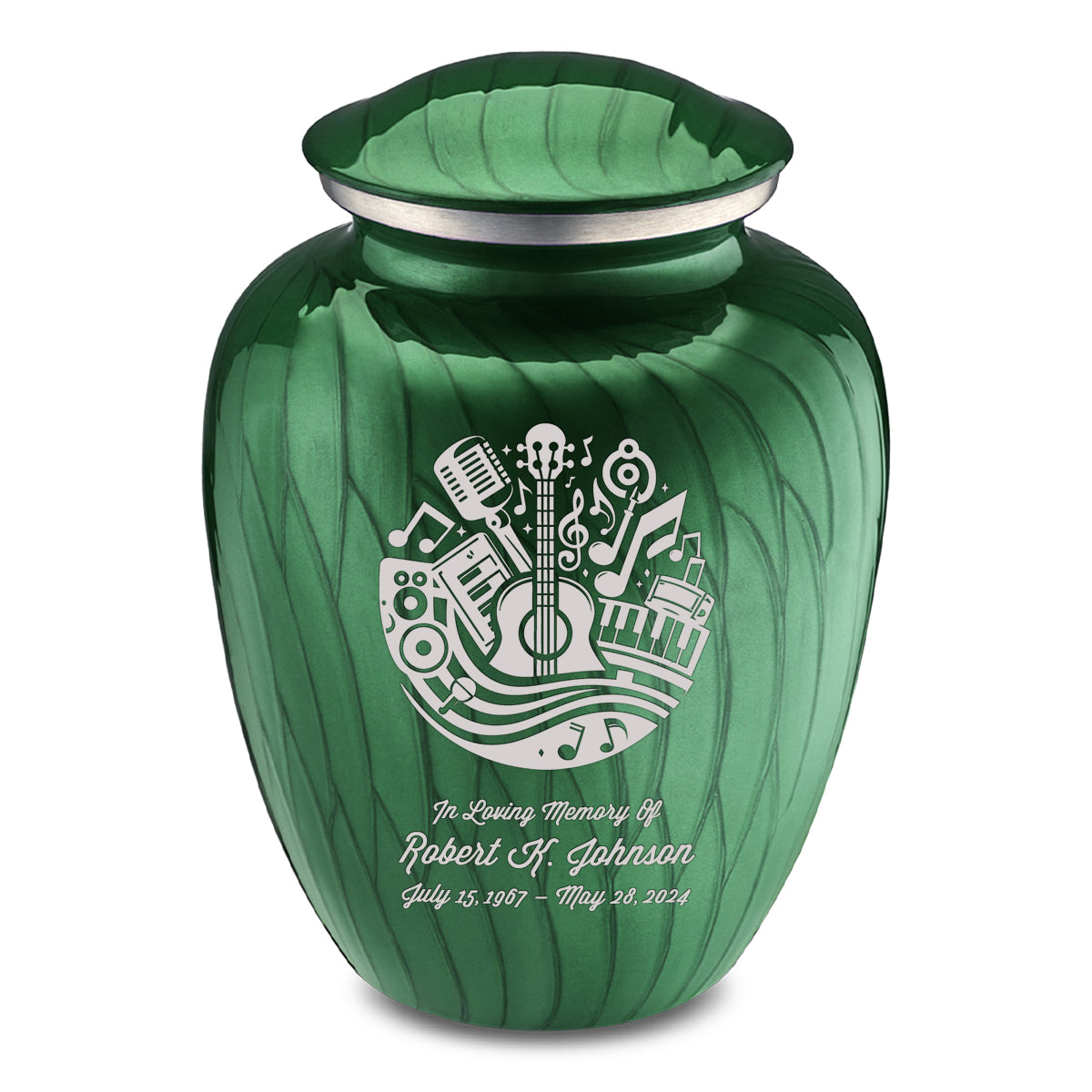 Adult Embrace Pearl Green Music Cremation Urn