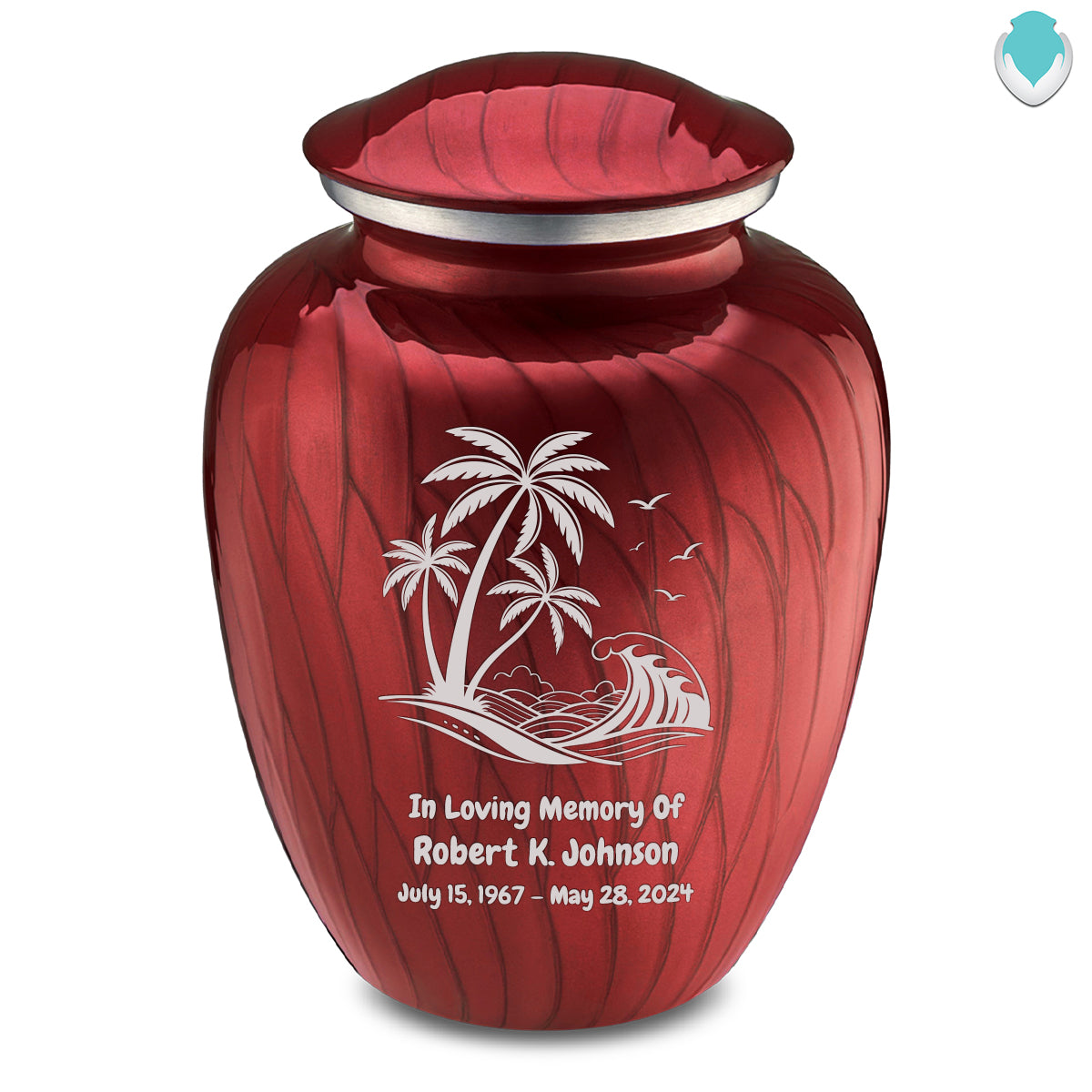 Adult Embrace Pearl Candy Red Palm Beach Cremation Urn