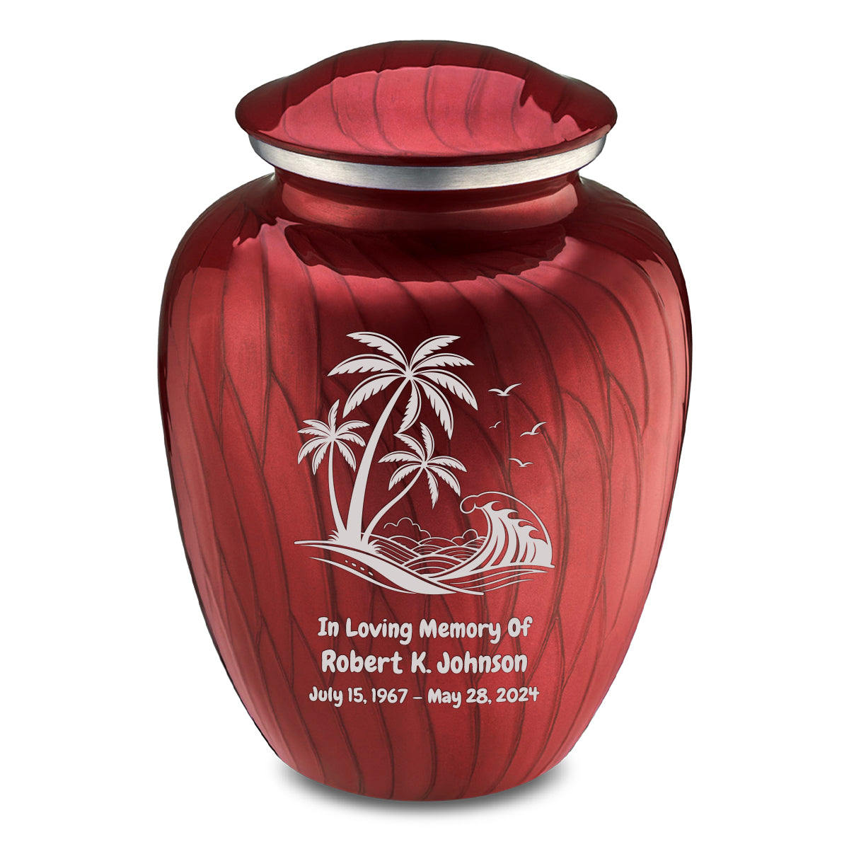 Adult Embrace Pearl Candy Red Palm Beach Cremation Urn