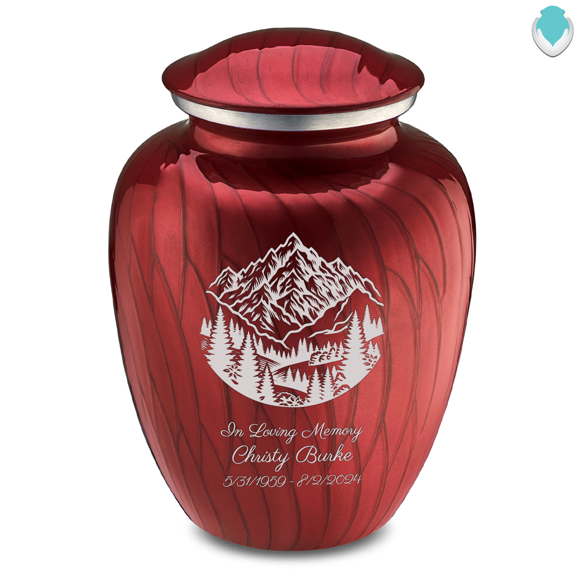Adult Embrace Pearl Candy Red Rocky Mountains Cremation Urn