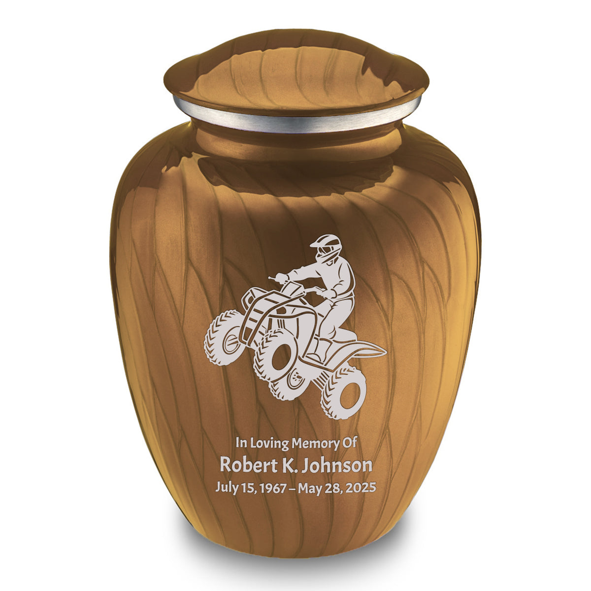 Adult Embrace Pearl Gold ATV Cremation Urn