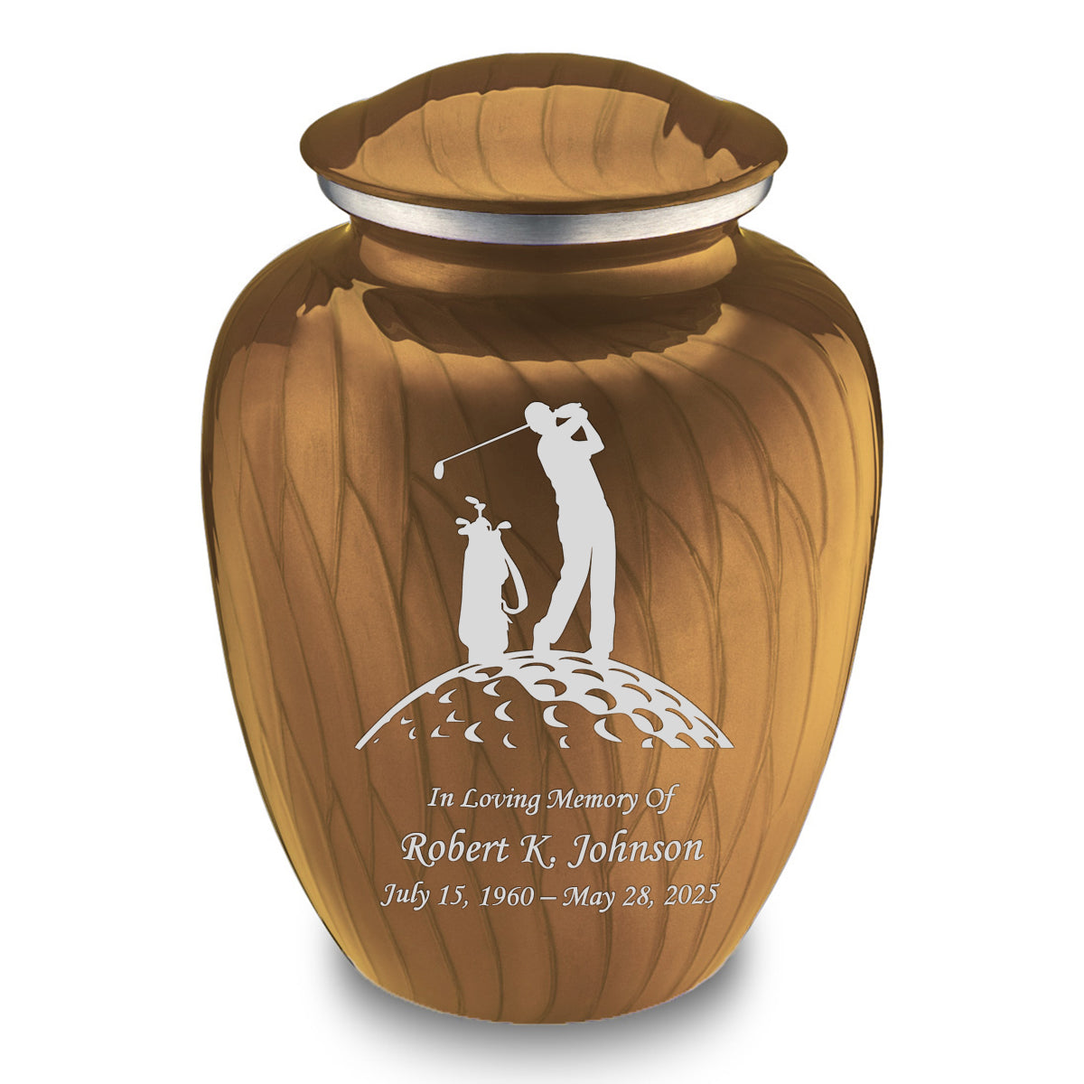 Adult Embrace Pearl Racing Blue Golf Cremation Urn