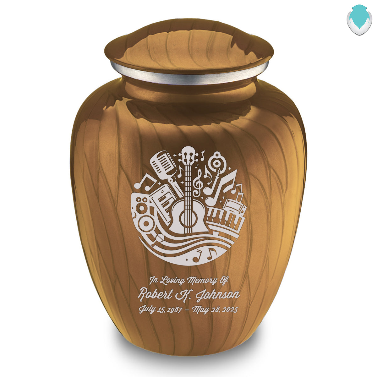 Adult Embrace Pearl Gold Music Cremation Urn