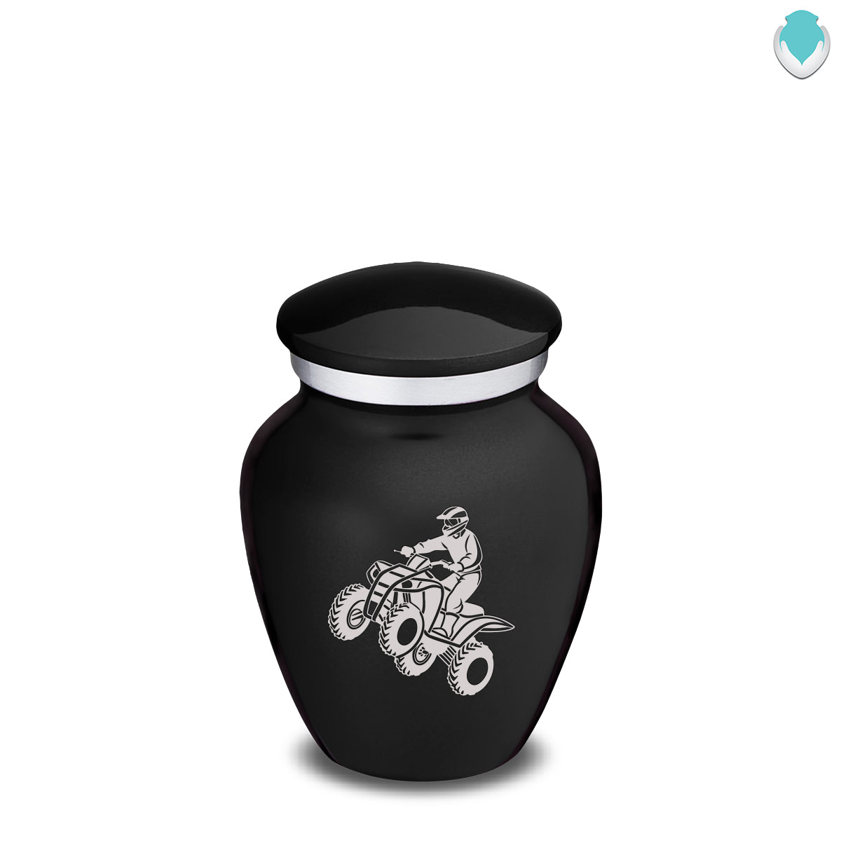 Keepsake Embrace Black ATV Cremation Urn