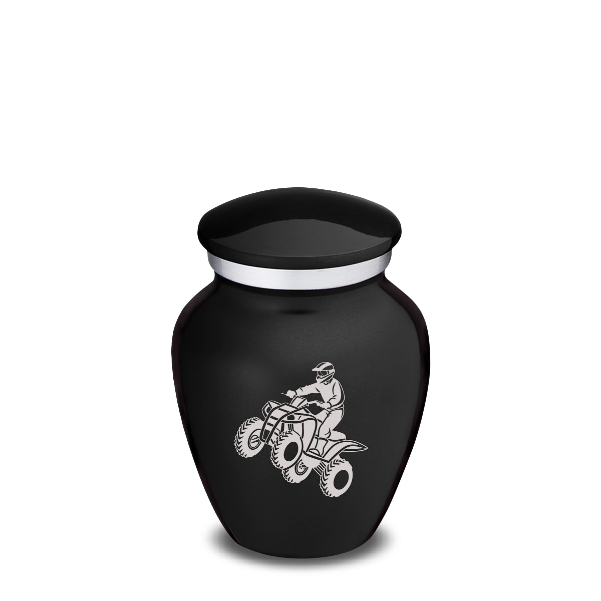 Keepsake Embrace Black ATV Cremation Urn