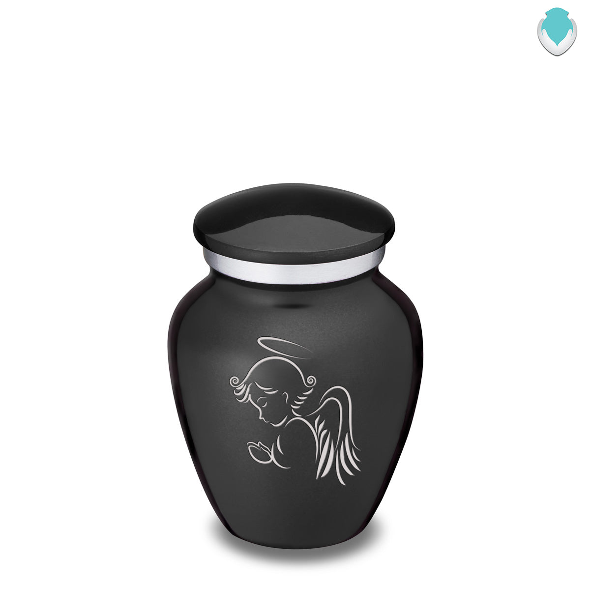 Keepsake Embrace Charcoal Angel Cremation Urn