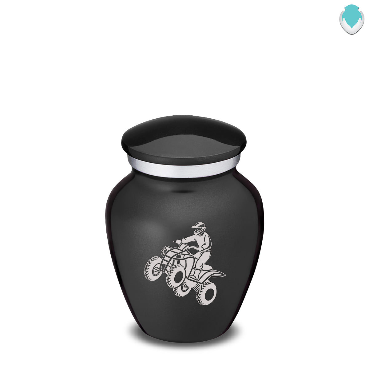 Keepsake Embrace Charcoal Black ATV Cremation Urn