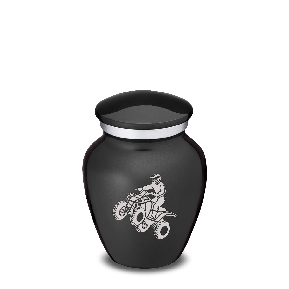Keepsake Embrace Charcoal Black ATV Cremation Urn