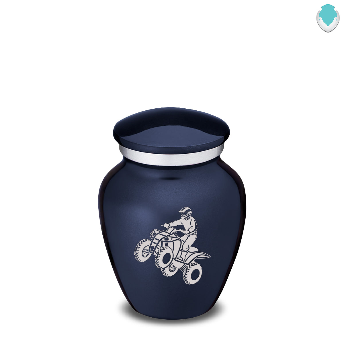 Keepsake Embrace Cobalt Blue ATV Cremation Urn