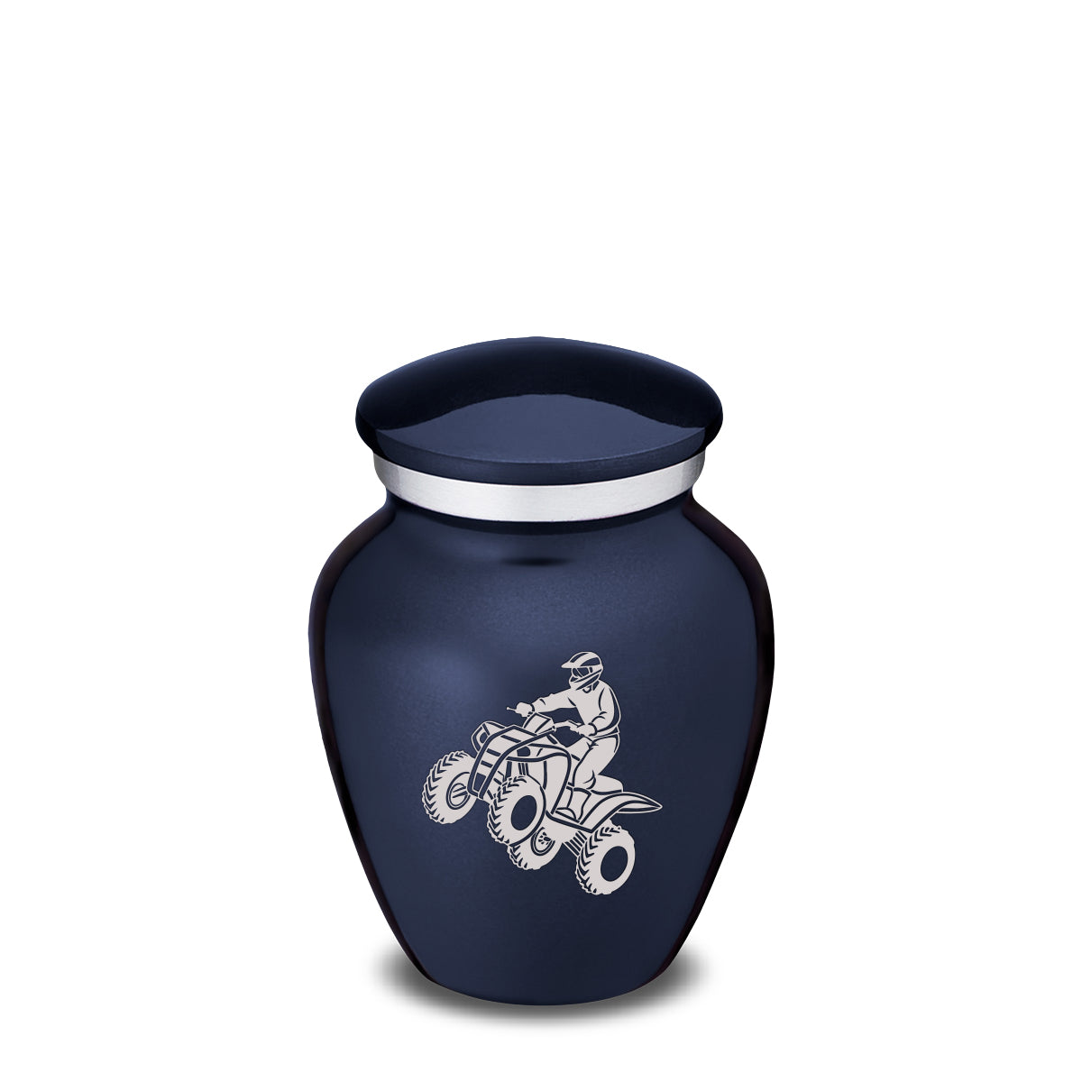 Keepsake Embrace Cobalt Blue ATV Cremation Urn