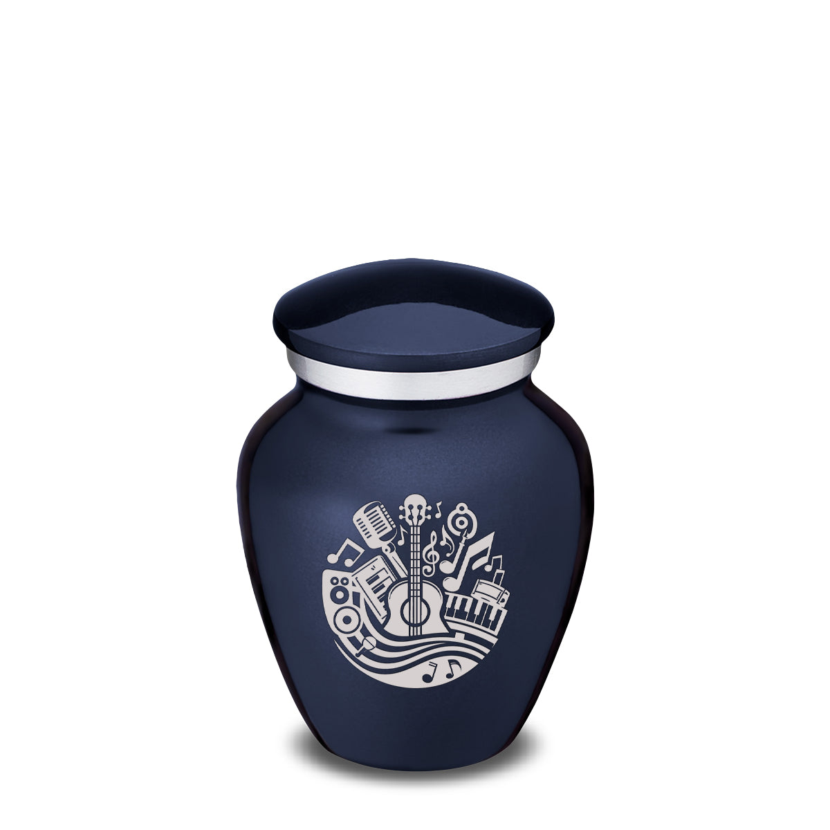 Keepsake Embrace Cobalt Blue Music Cremation Urn