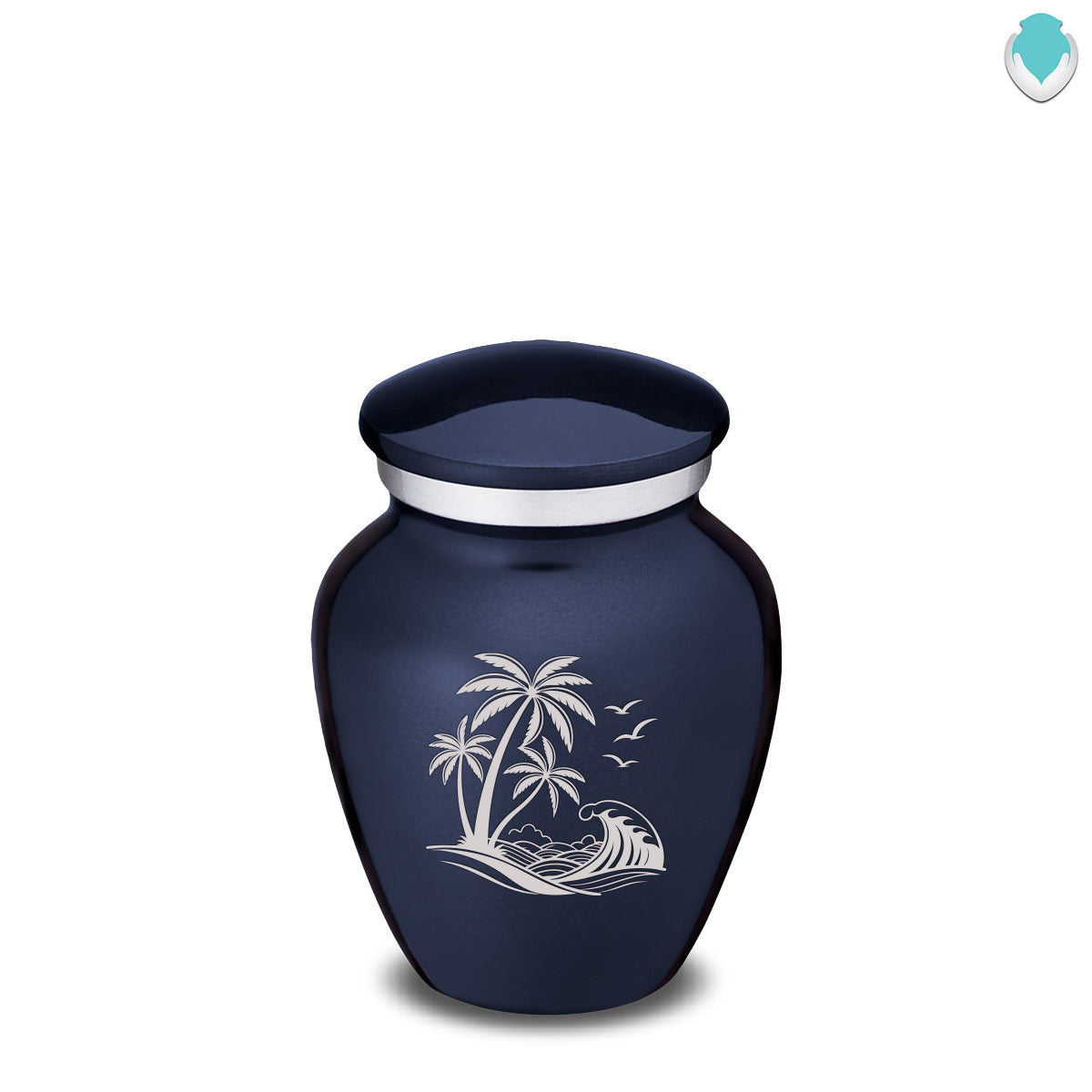 Keepsake Embrace Cobalt Blue Palm Beach Cremation Urn