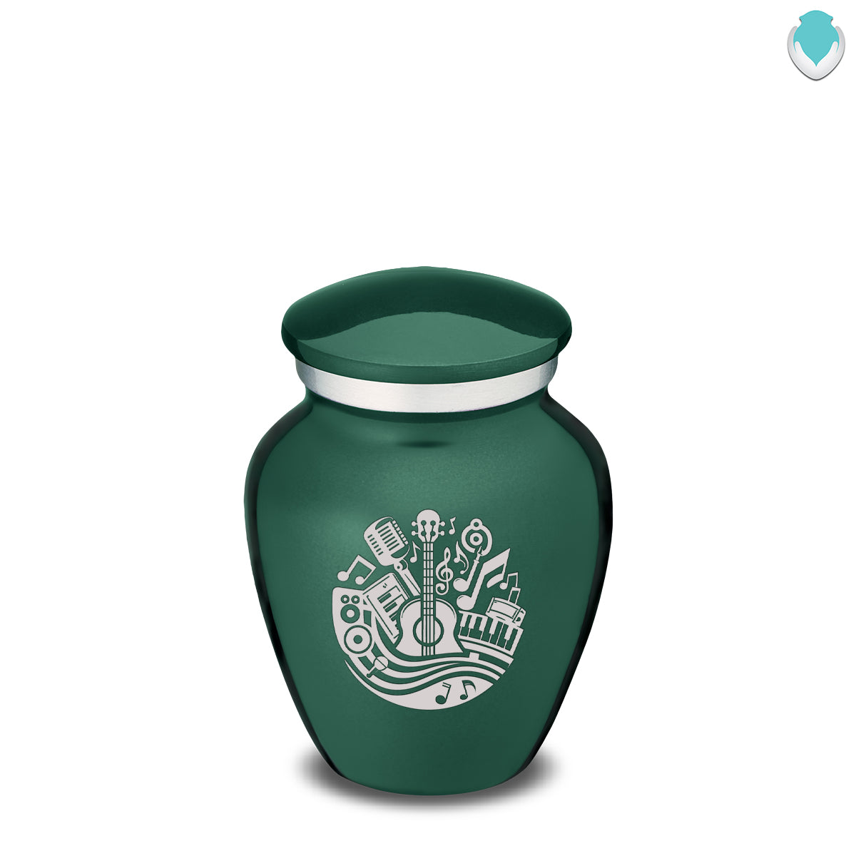 Keepsake Embrace Green Music Cremation Urn