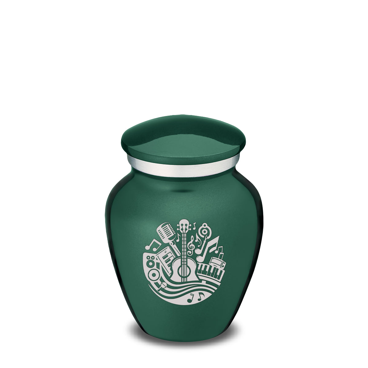 Keepsake Embrace Green Music Cremation Urn