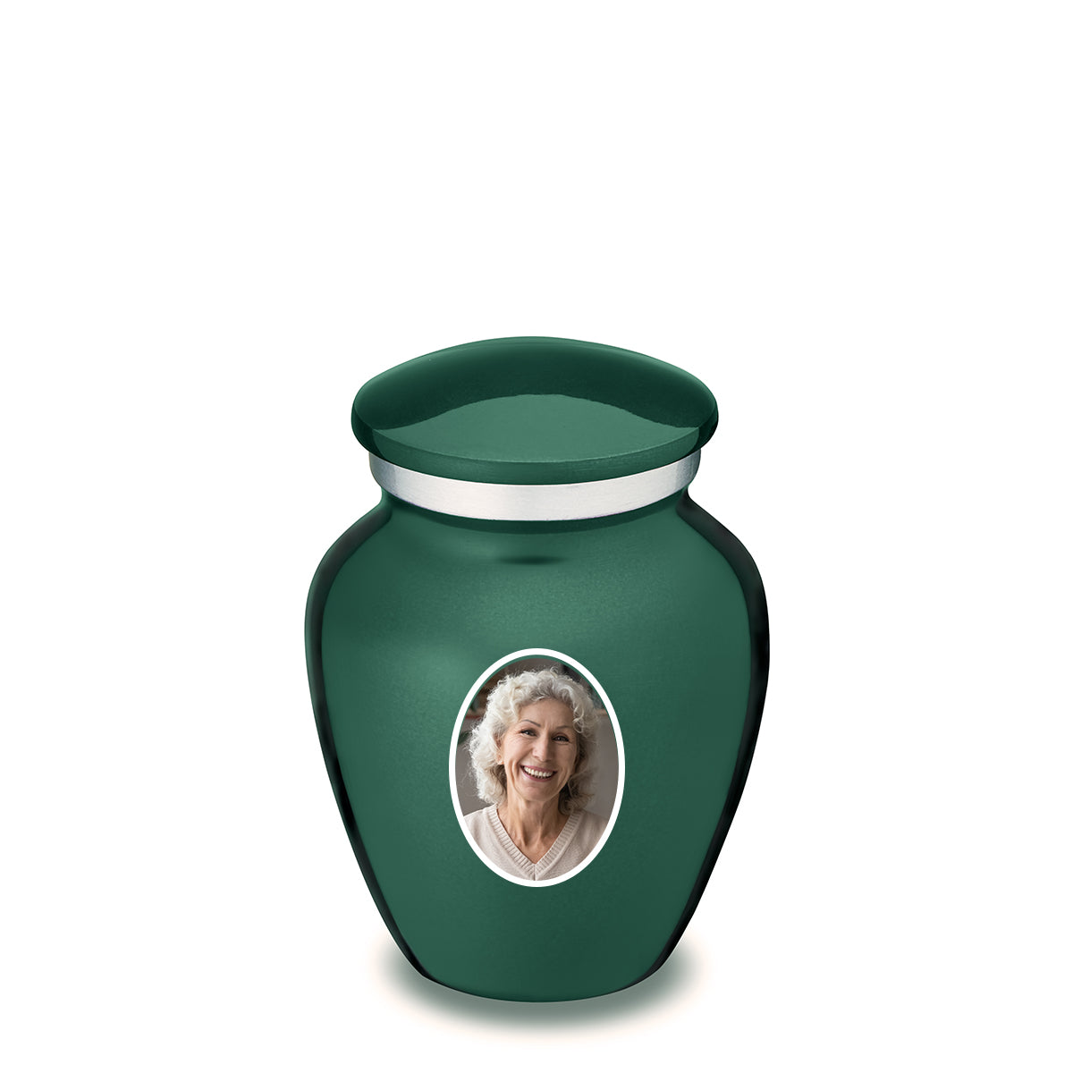 Keepsake Embrace Green Portrait Cremation Urn