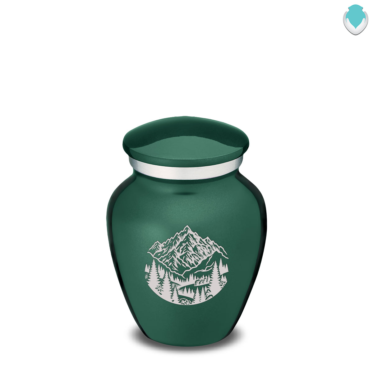 Keepsake Embrace Green Rocky Mountains Cremation Urn