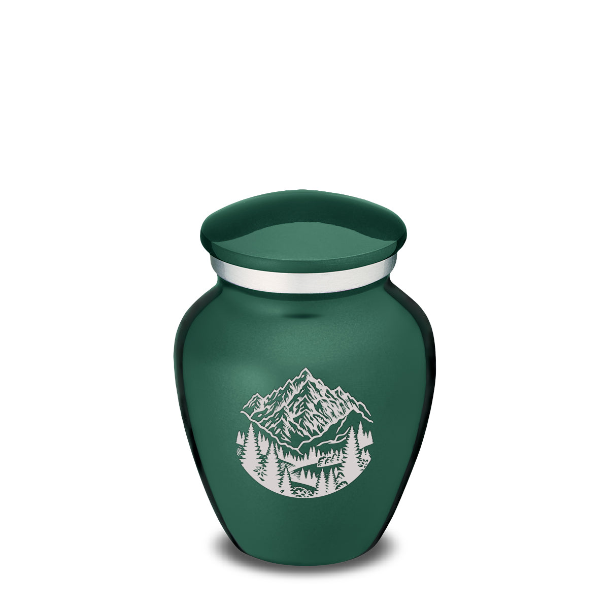 Keepsake Embrace Green Rocky Mountains Cremation Urn