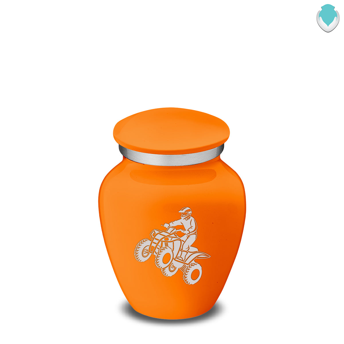 Keepsake Embrace Burnt Orange ATV Cremation Urn