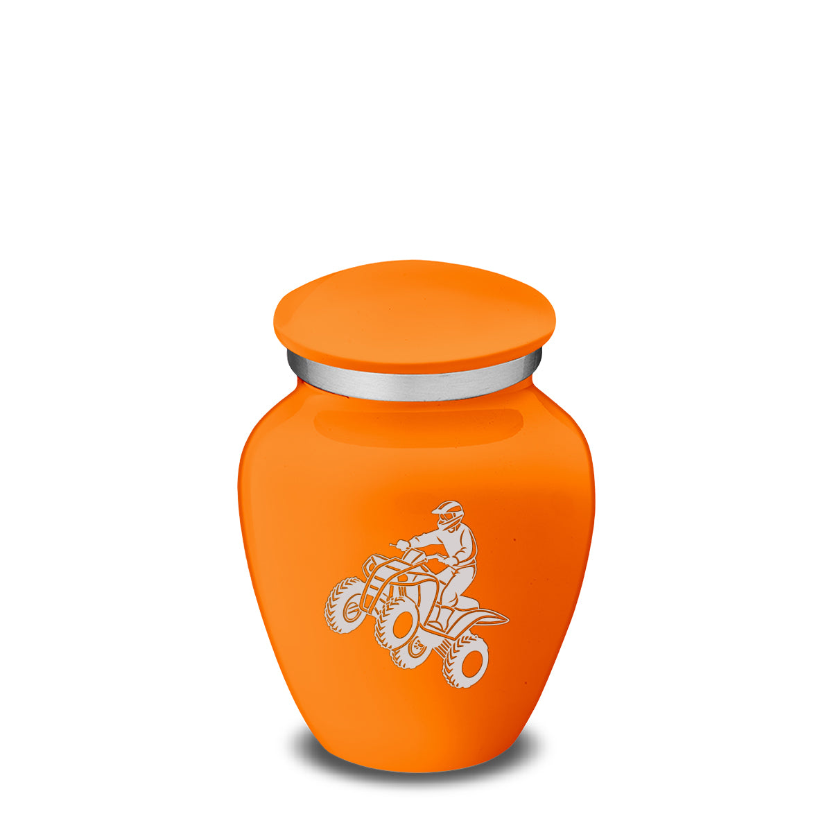 Keepsake Embrace Burnt Orange ATV Cremation Urn