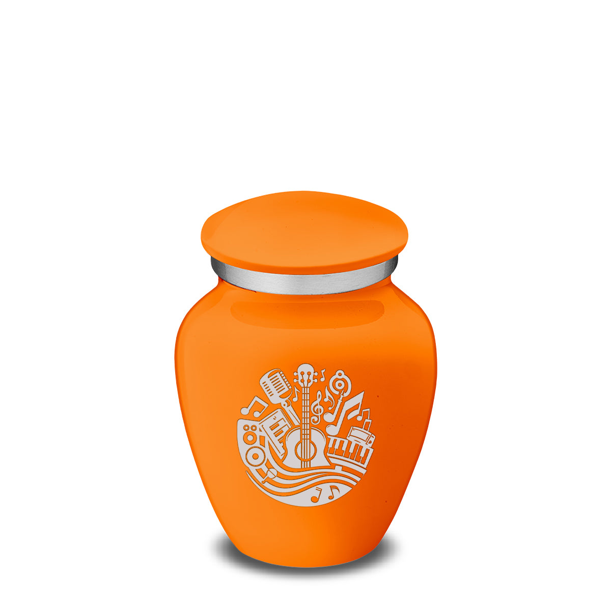 Keepsake Embrace Burnt Orange Music Cremation Urn