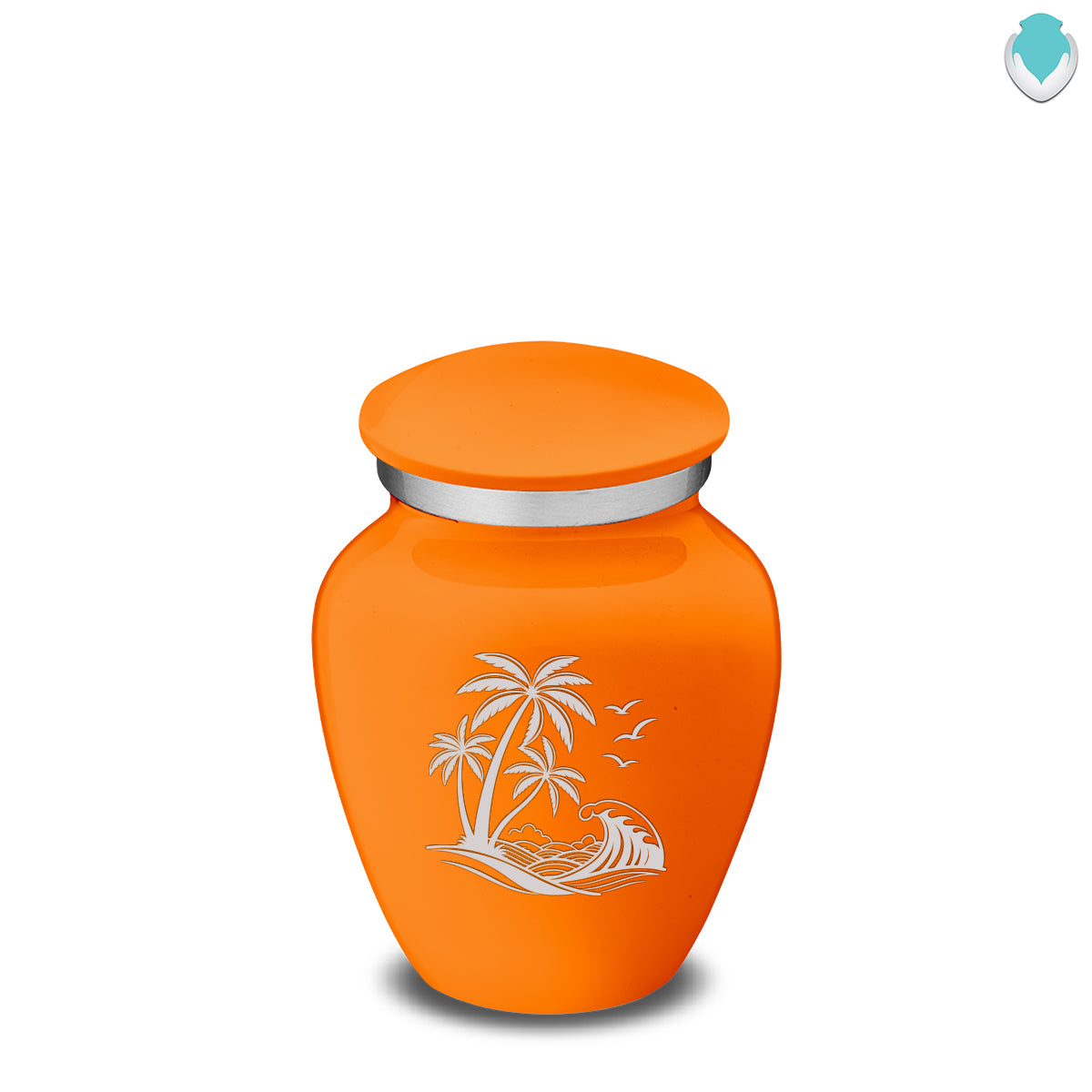 Keepsake Embrace Burnt Orange Palm Beach Cremation Urn