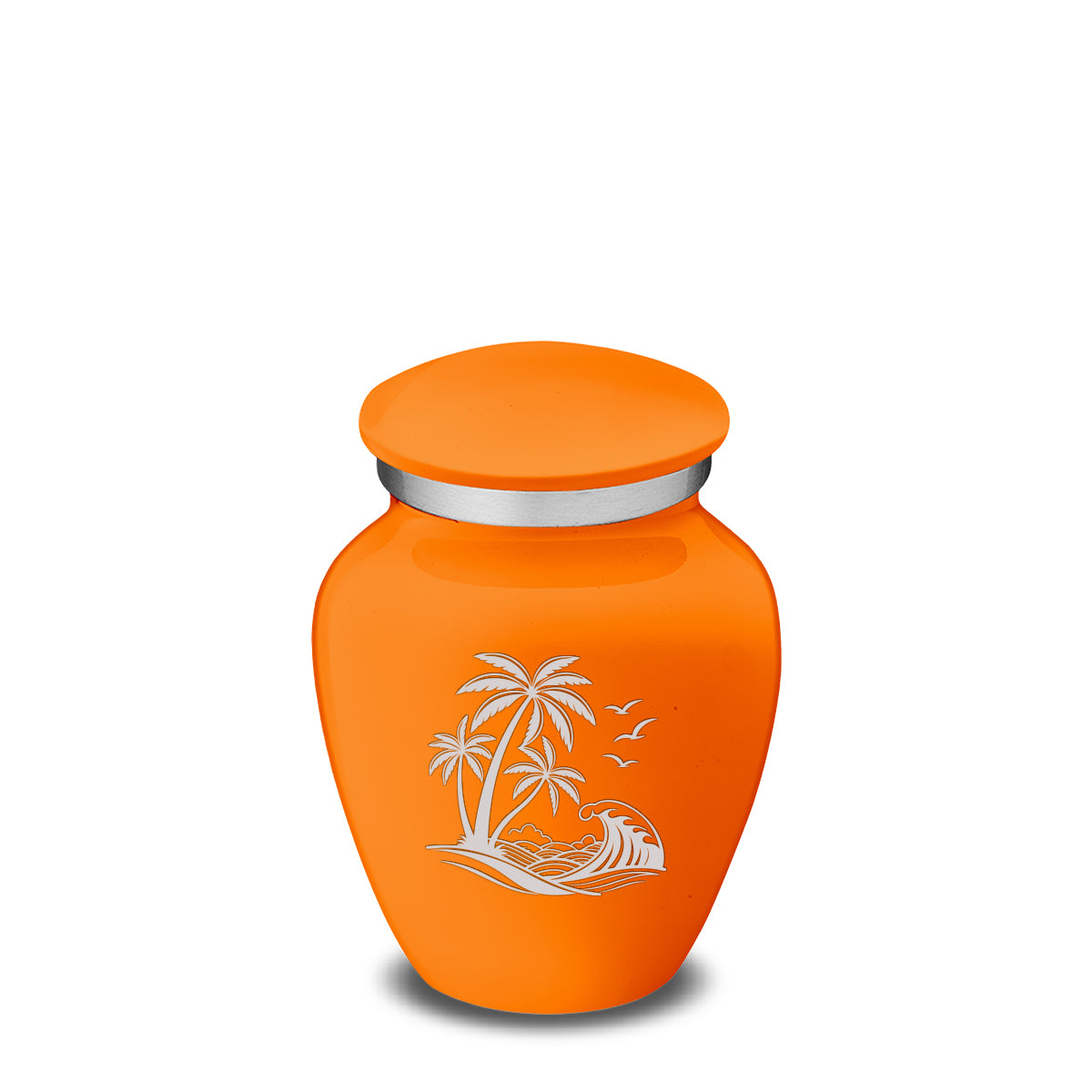 Keepsake Embrace Burnt Orange Palm Beach Cremation Urn