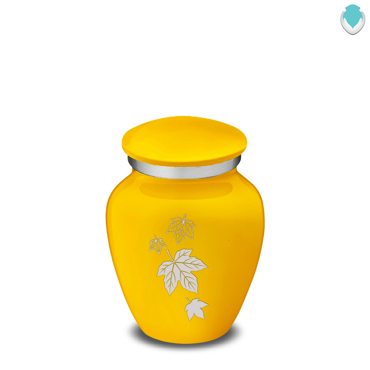 Keepsake Embrace Yellow Falling Leaves Cremation Urn