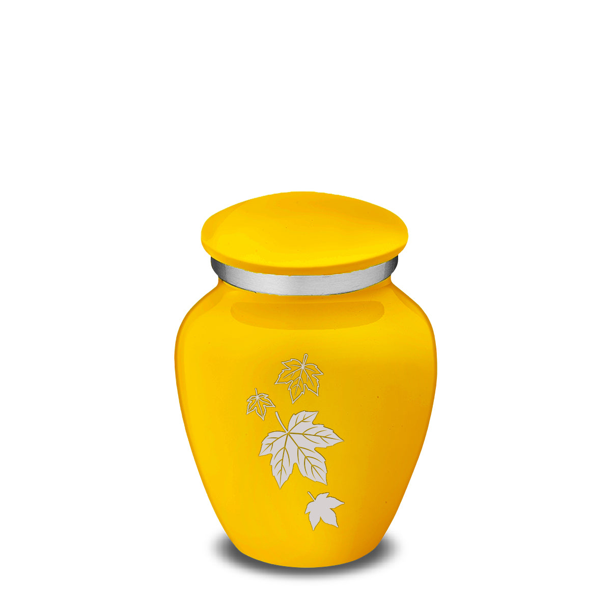 Keepsake Embrace Yellow Falling Leaves Cremation Urn