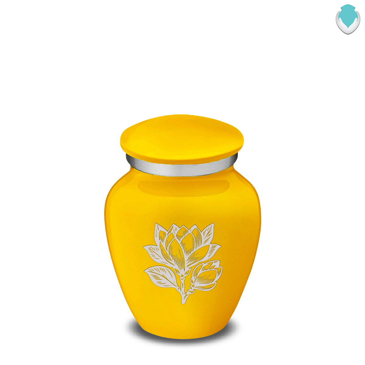Keepsake Embrace Yellow Magnolia Flower Cremation Urn