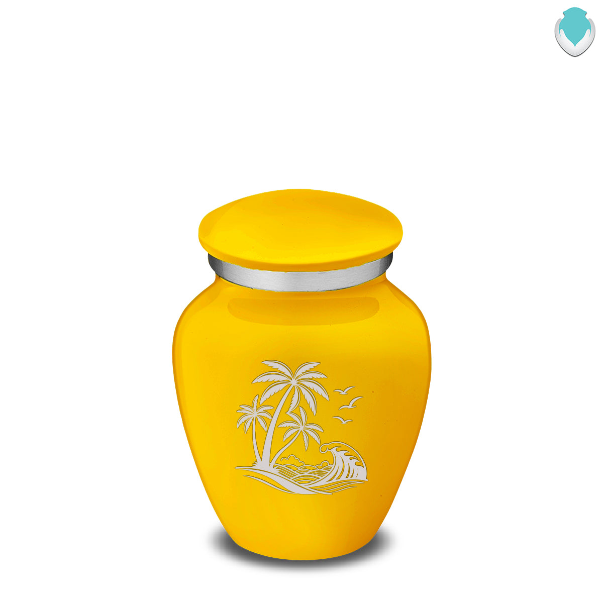 Keepsake Embrace Yellow Palm Beach Cremation Urn