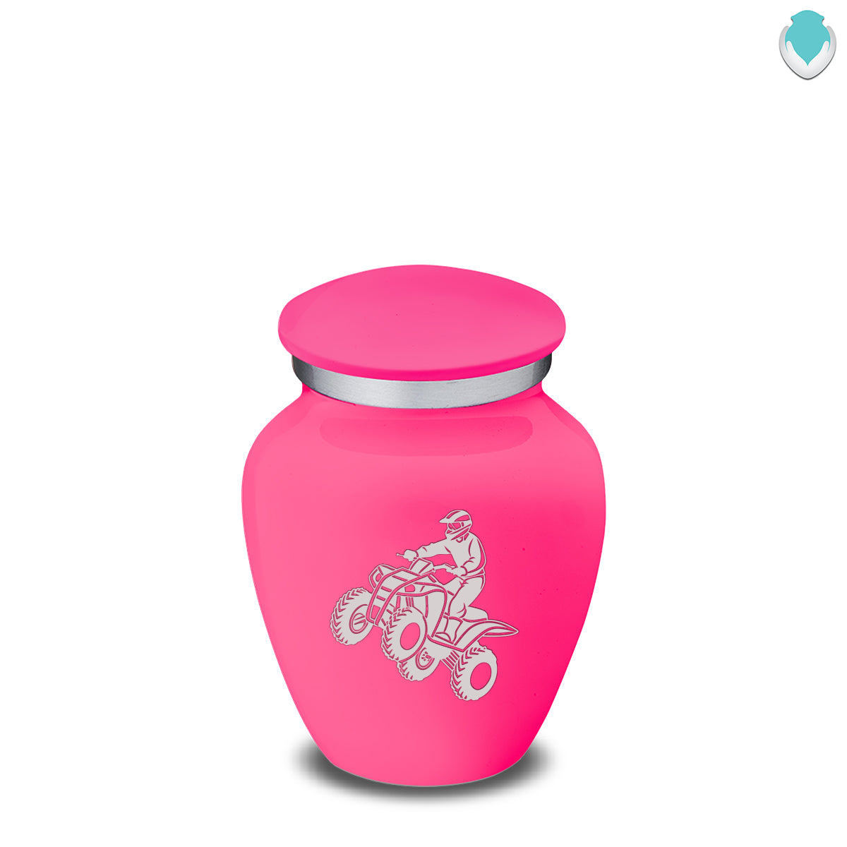 Keepsake Embrace Bright Pink ATV Cremation Urn
