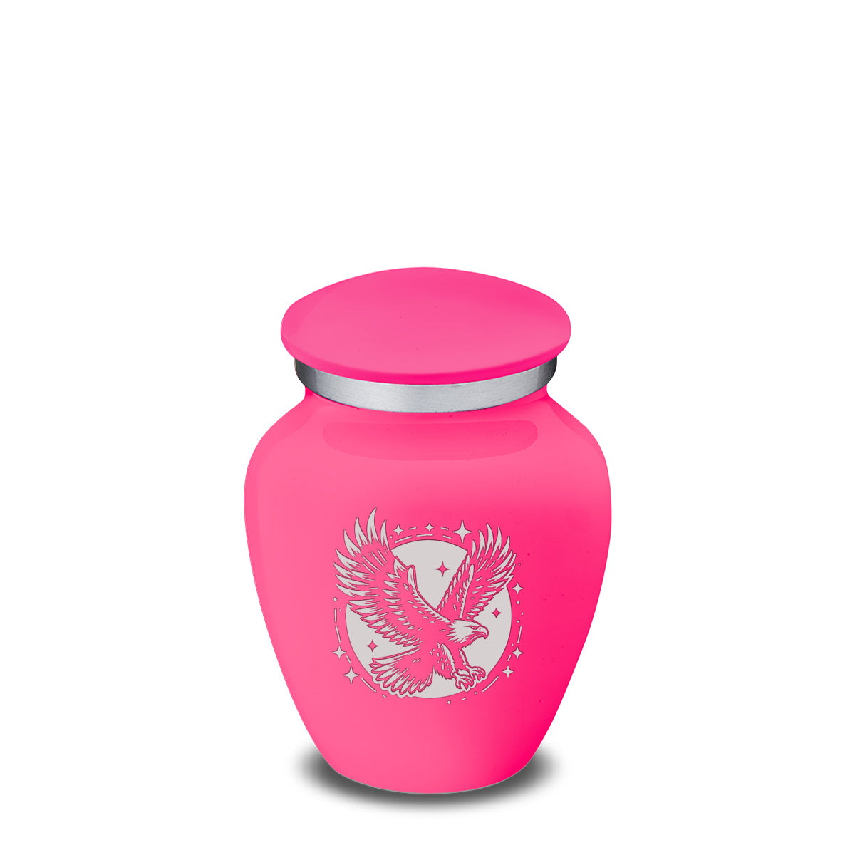 Keepsake Embrace Bright Pink Flying Eagle Cremation Urn