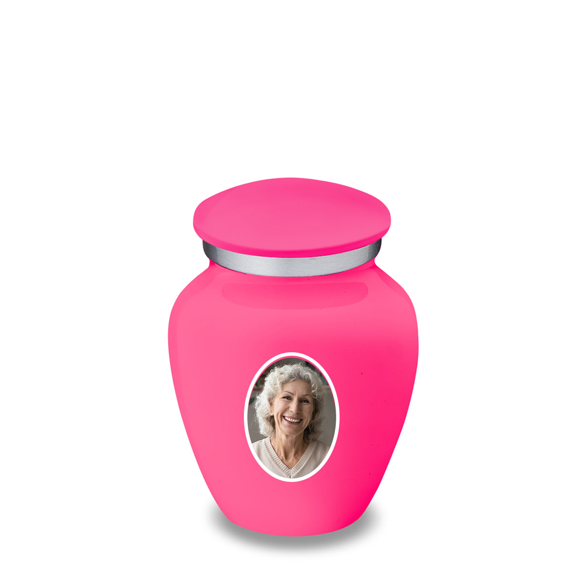 Keepsake Embrace Bright Pink Portrait Cremation Urn