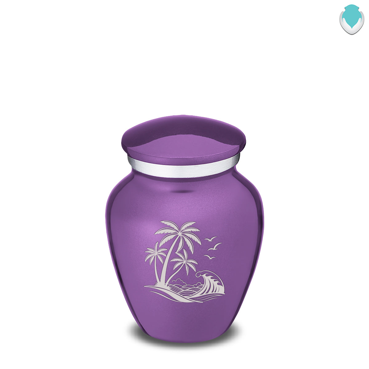 Keepsake Embrace Purple Palm Beach Cremation Urn