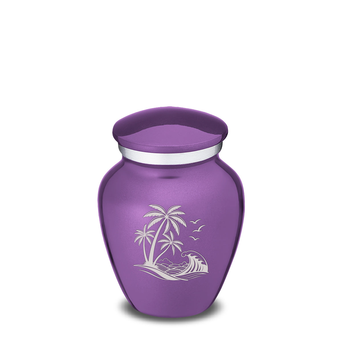 Keepsake Embrace Purple Palm Beach Cremation Urn